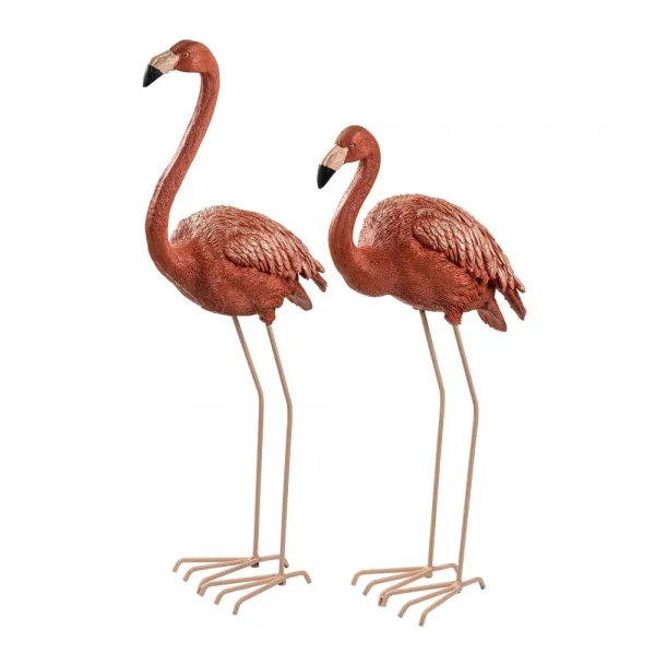 Decorative Garden Object Set (2 Pieces) Flamingo
