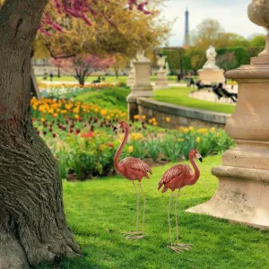 Decorative Garden Object Set (2 Pieces) Flamingo