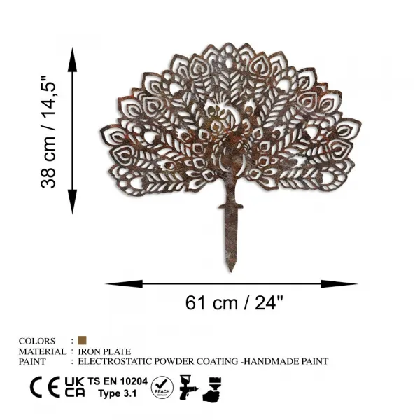 Záhradná dekorácia Peacock -A 01