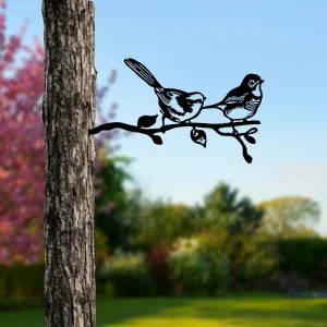 Záhradná dekorácia Bird On The Branch 04 - Black