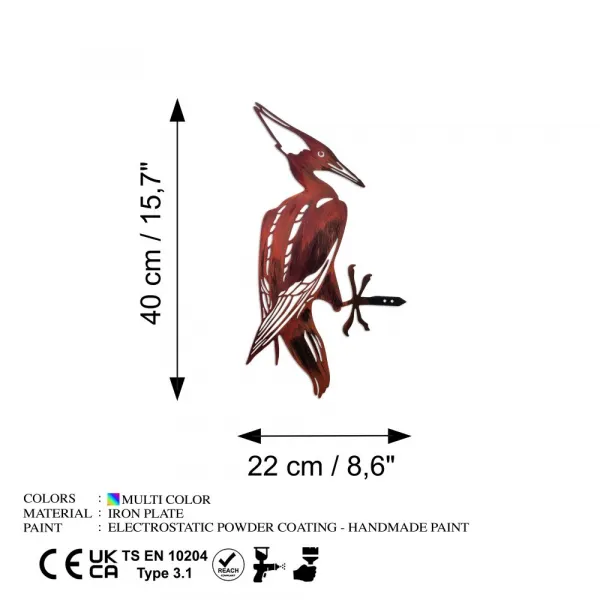 Záhradná dekorácia Bird on the branch 30