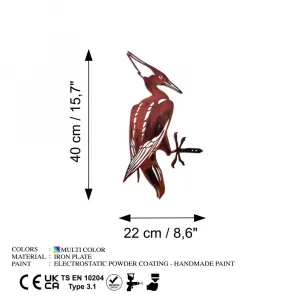 Záhradná dekorácia Bird on the branch 30