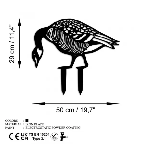 Záhradná dekorácia Goose 02