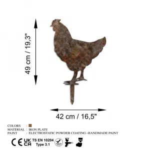 Záhradná dekorácia Chicken -A 01