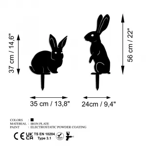 Decorative Garden Object Set (2 Pieces) RaAbbits 01