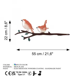 Záhradná dekorácia Bird on the branch 23