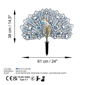 Záhradná dekorácia Peacock v3