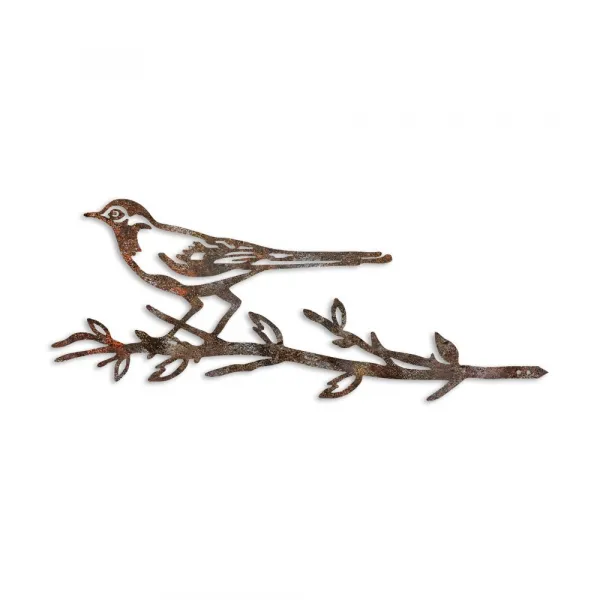 Záhradná dekorácia Bird On The Branch 05 - Brown