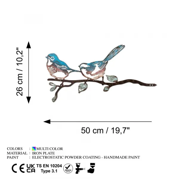 Záhradná dekorácia Bird on the branch 24