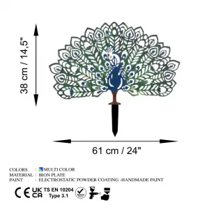 Záhradná dekorácia Peacock
