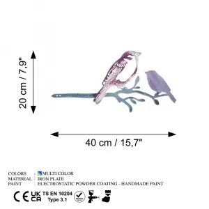 Záhradná dekorácia Bird on the branch 22