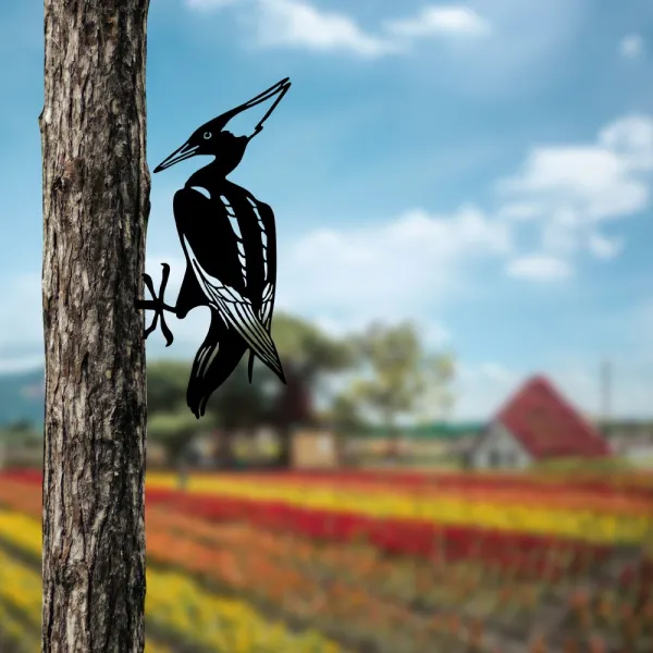 Záhradná dekorácia Bird On The Branch 10 - Black
