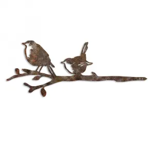 Záhradná dekorácia Bird On The Branch 03 - Brown