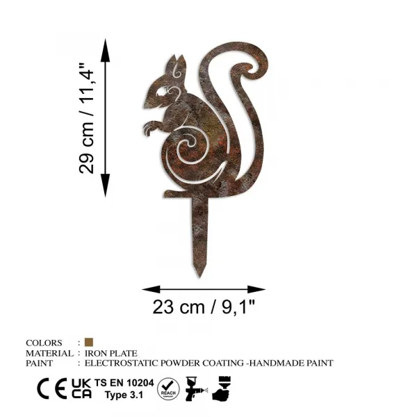 Záhradná dekorácia Squirrel -A 01