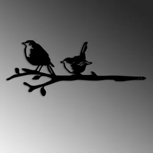 Záhradná dekorácia Bird On The Branch 03 - Black