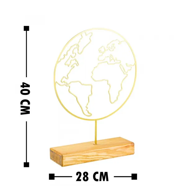 Dekoratívny predmet World - Gold