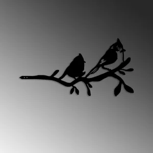 Záhradná dekorácia Bird On The Branch 07 - Black