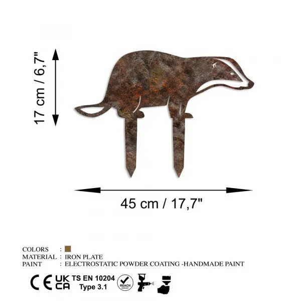Záhradná dekorácia Badger -A 01