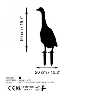 Záhradná dekorácia Goose 04