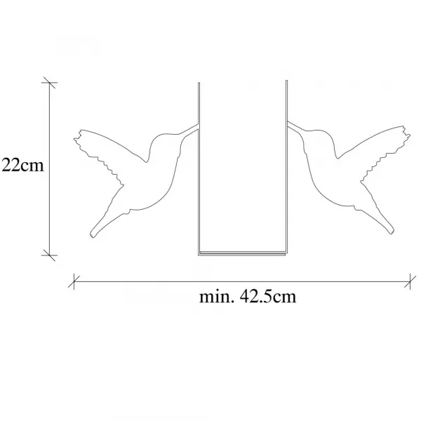 Metal Bookend Kitap tutucu 11 - White