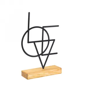 Dekoratívny predmet Geometric - Black