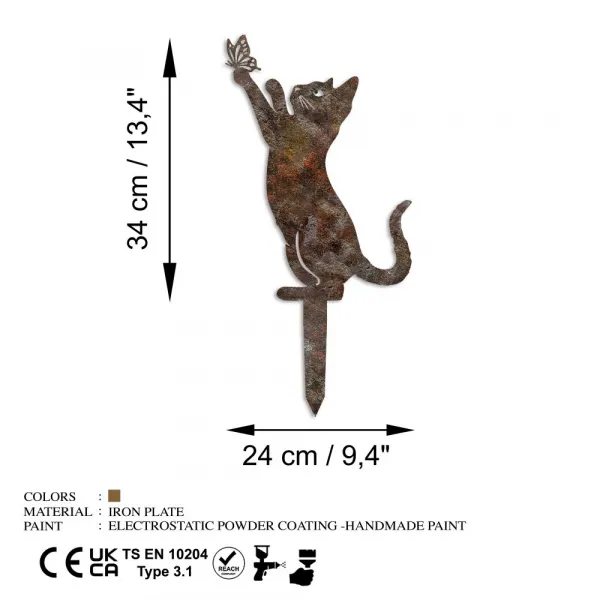 Záhradná dekorácia Cat -A 01