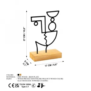 Dekoratívny predmet Cubik - Black