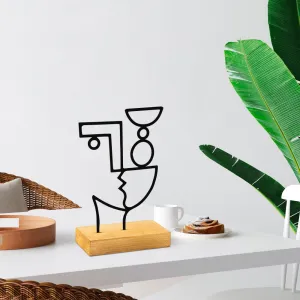 Dekoratívny predmet Cubik - Black