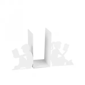 Metal Bookend Kitap tutucu 10 - White