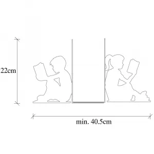 Metal Bookend Kitap tutucu 10 - White