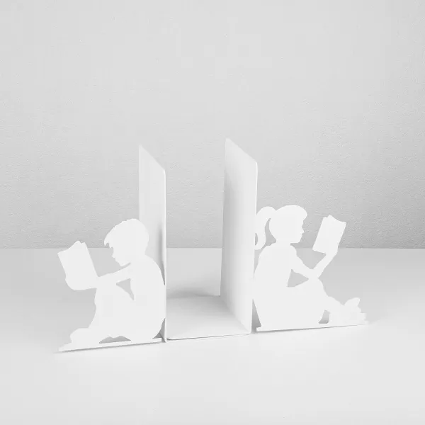 Metal Bookend Kitap tutucu 10 - White