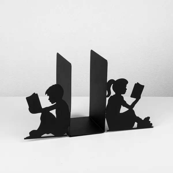 Metal Bookend Kitap tutucu 10 - Black