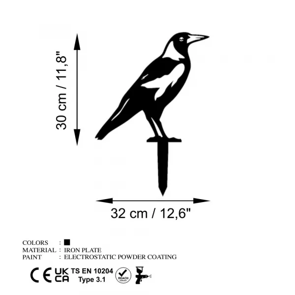 Záhradná dekorácia Bird 02