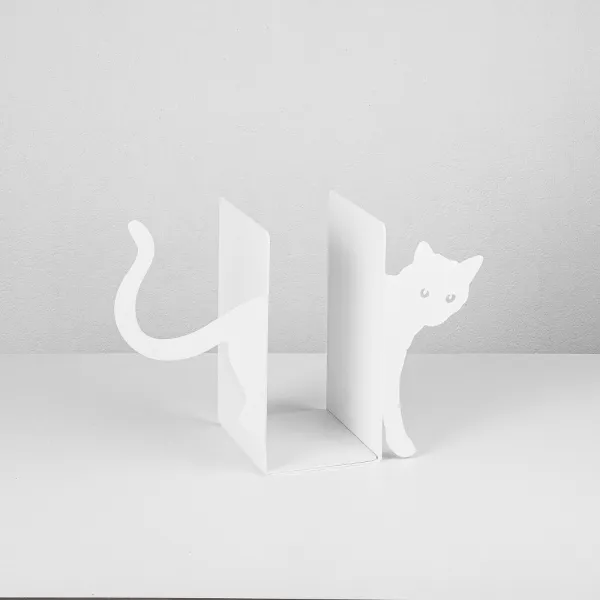 Metal Bookend Kitap tutucu 5 - White