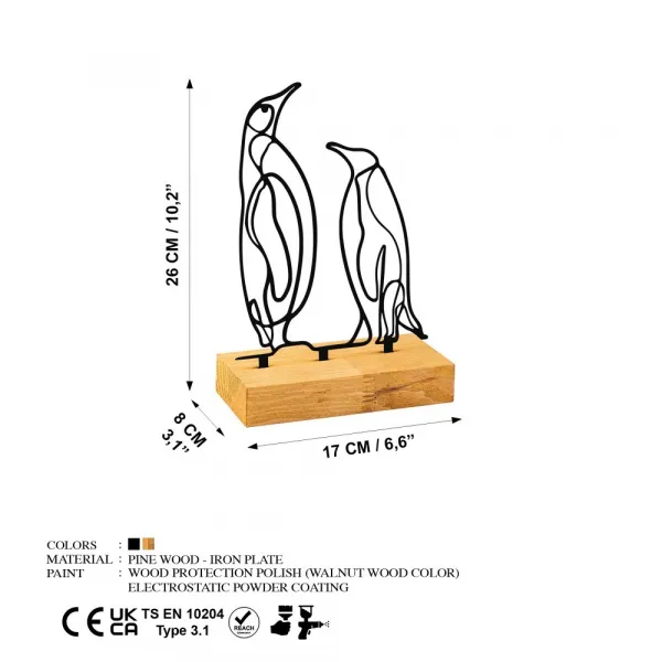 Dekoratívny predmet Pingu - Black