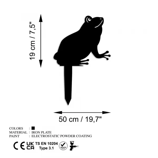 Záhradná dekorácia Frog 01