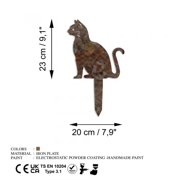 Záhradná dekorácia Cat -A 02