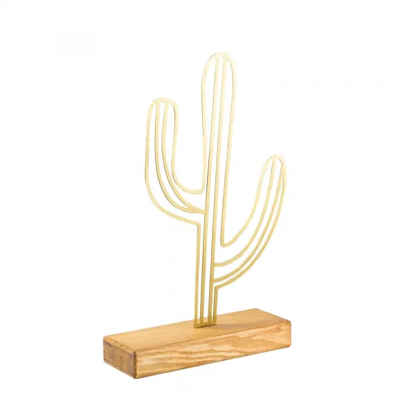 Dekoratívny predmet Cactus - Gold