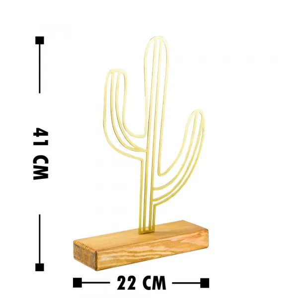 Dekoratívny predmet Cactus - Gold