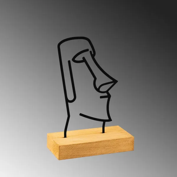 Dekoratívny predmet Moai - Black