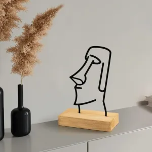 Dekoratívny predmet Moai - Black