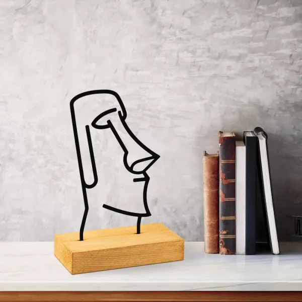 Dekoratívny predmet Moai - Black