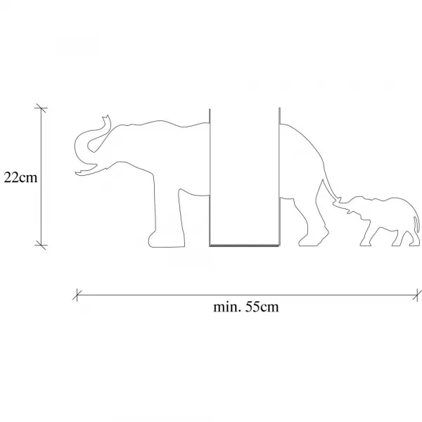 Metal Bookend Kitap tutucu 1 - White