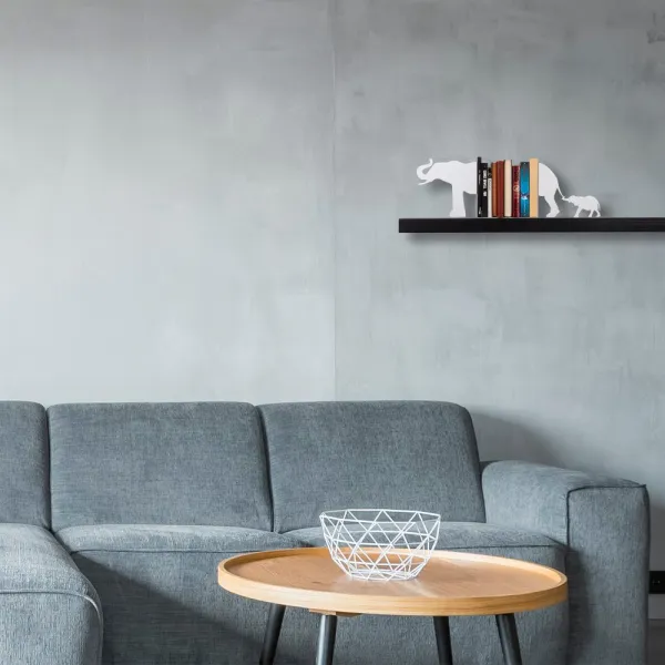 Metal Bookend Kitap tutucu 1 - White