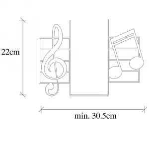 Metal Bookend Kitap tutucu 18 - Black