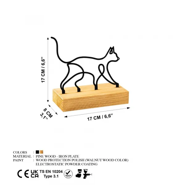 Dekoratívny predmet Meow - Black