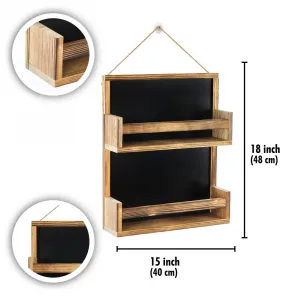 Wooden Shelf Two Layer Spice Rack