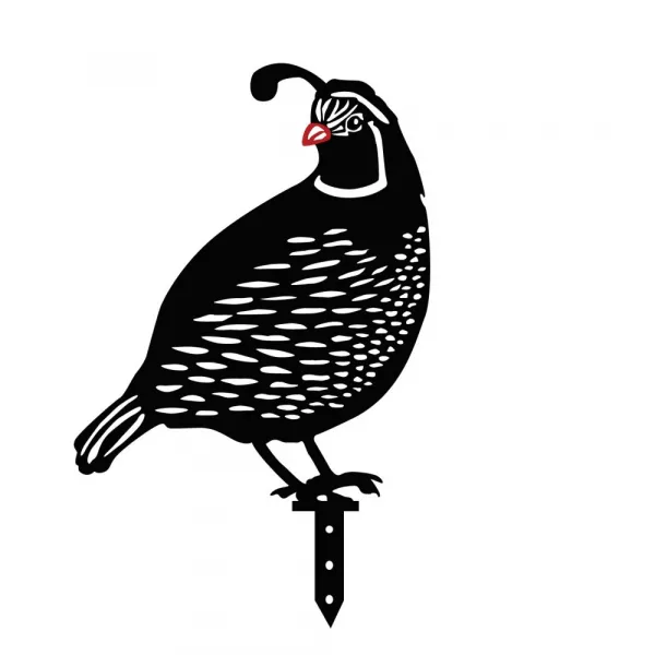 Súprava dekoratívnych kovových doplnkov do záhrady Quails