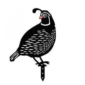 Súprava dekoratívnych kovových doplnkov do záhrady Quails