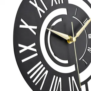 Dekoratívne hodiny Ruota - Black